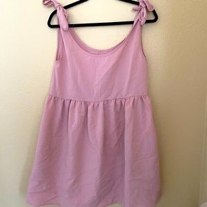 Baby pink babydoll dress